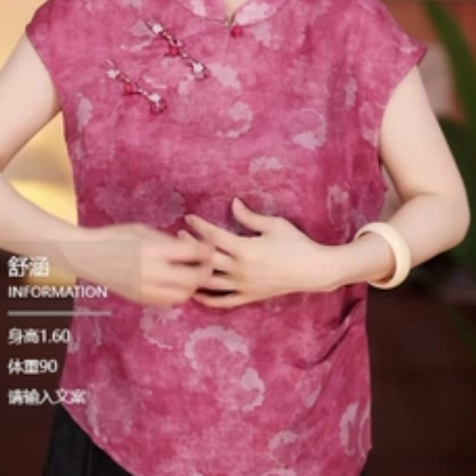 茹 新中式  风  0621  桑蚕丝 国风上衣 