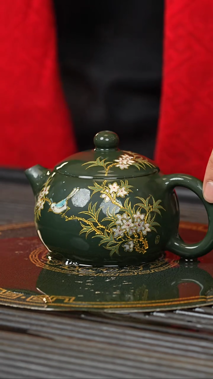 【闪购商品】紫砂茶壶XJZ 绿泥 西施 260cc