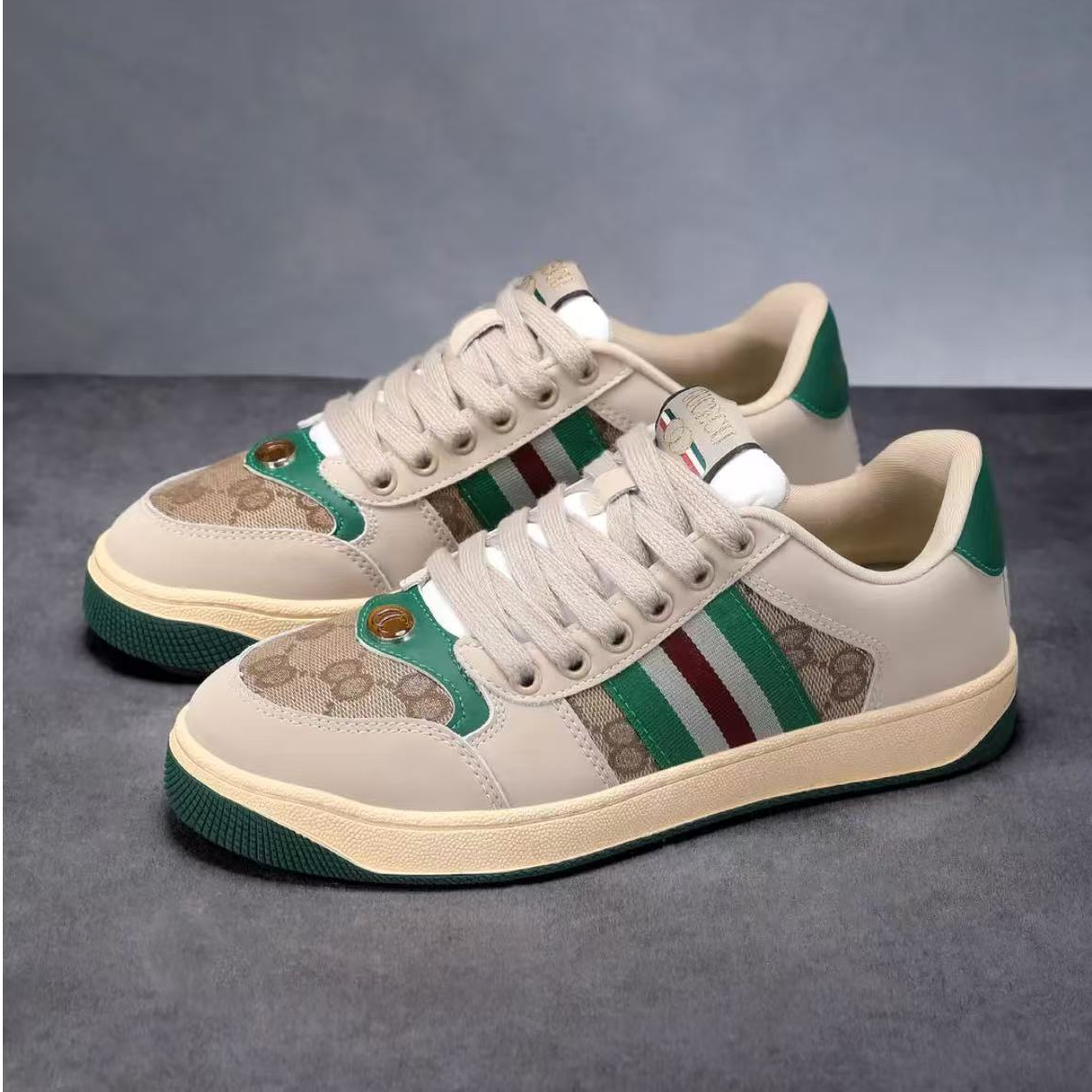 【经典复古款】四季款真皮牛皮情侣款时尚休闲百搭潮流休闲鞋刘