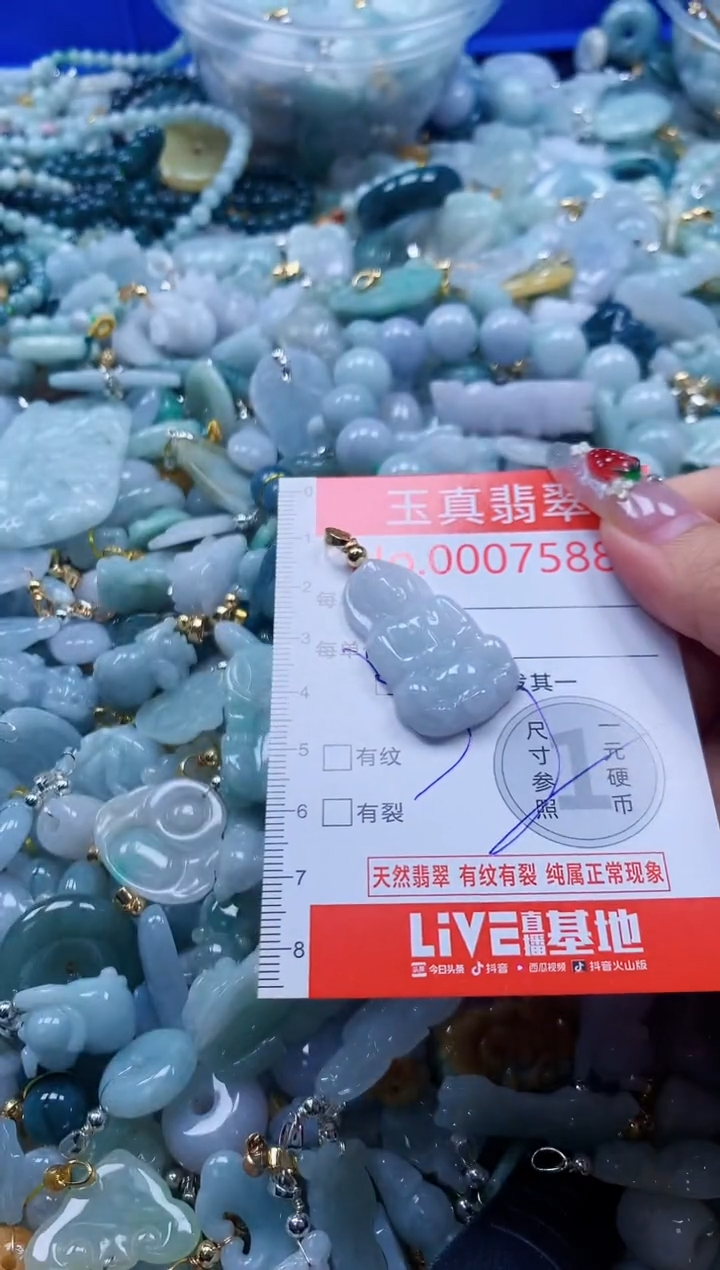 翡翠未镶嵌吊坠(不含链)7588