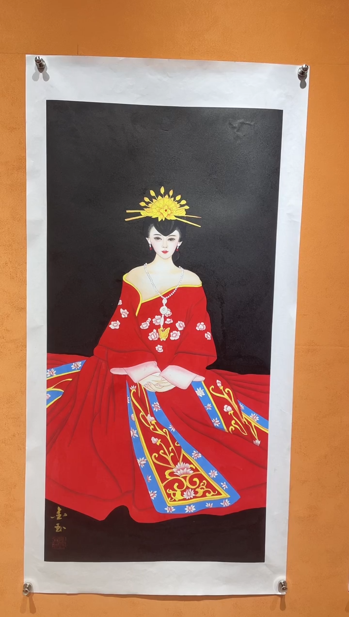 国画刘金玉教授亲笔手绘