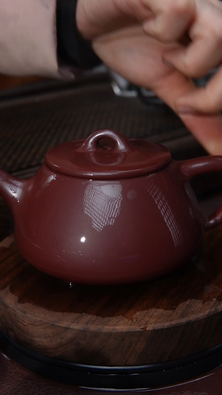 【闪购商品】紫砂茶壶龙血砂景州石瓢紫砂壶