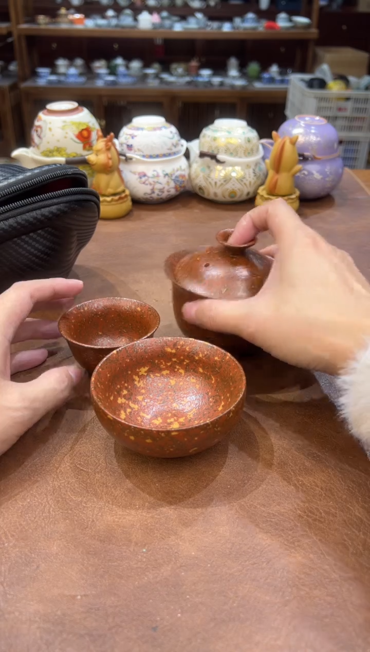 真的很便宜会开片的旅行茶具