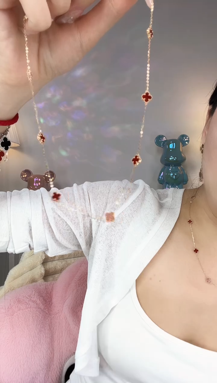 【闪购商品】玛瑙/玉髓颈饰18K金镶嵌项链