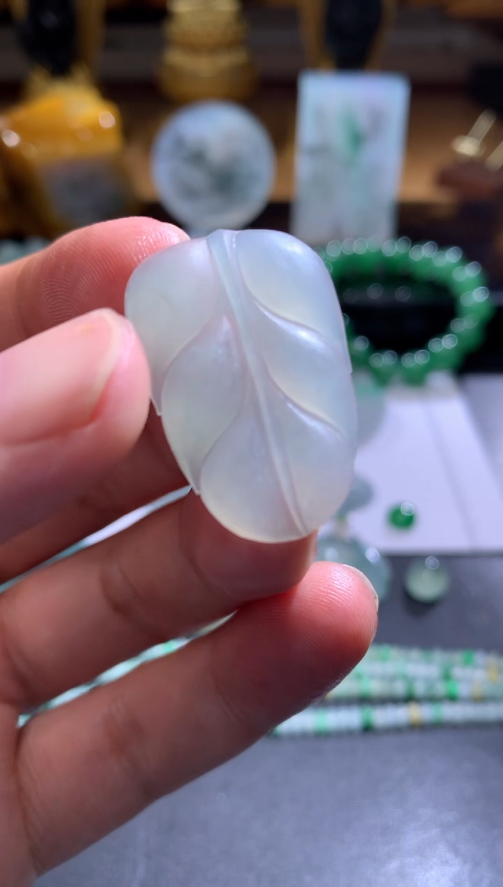 【闪购商品】定制翡翠未镶嵌叶子