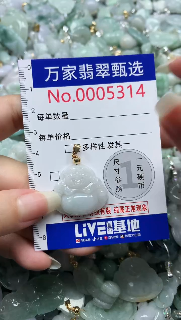 吊坠(不含链)未镶嵌翡翠5314