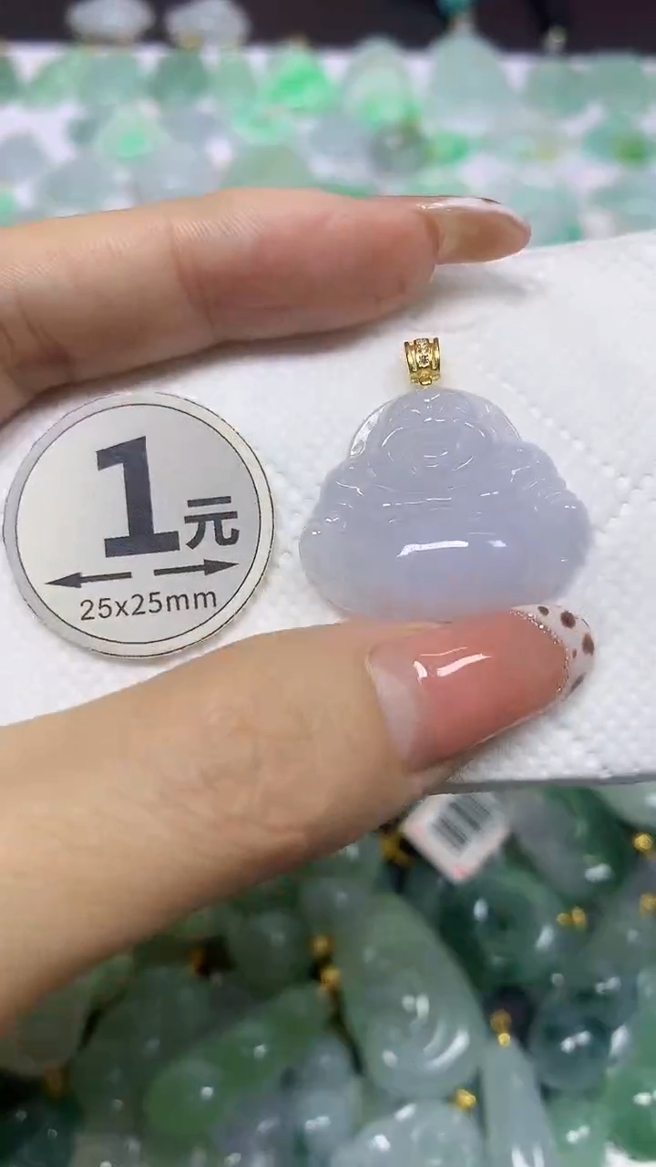 颈饰未镶嵌翡翠天然翡翠A货