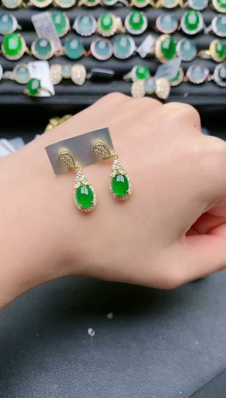 【闪购商品】翡翠戒指银S925镶嵌1111111
