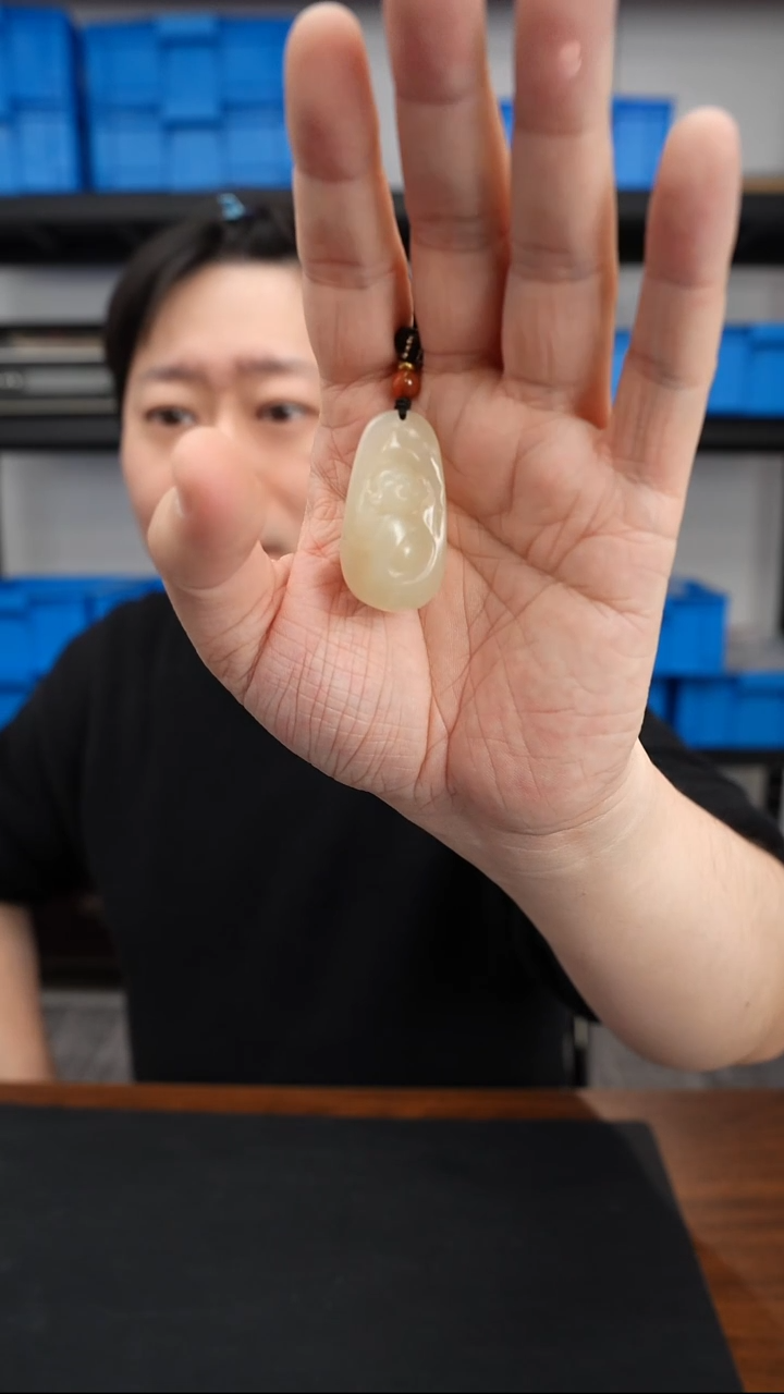 颈饰未镶嵌和田玉0102DL226福引佛来