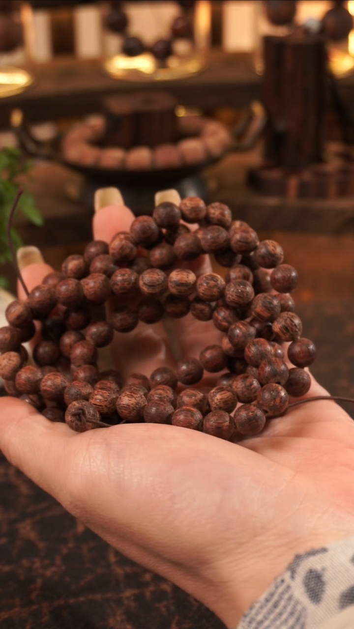 木藤类降真香缅甸东枝料绿油超超一档0.8尺寸108颗