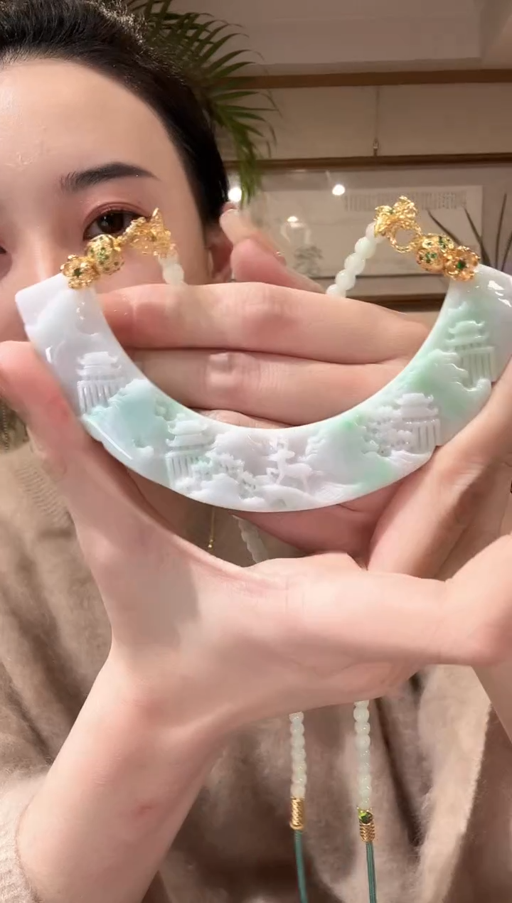 【闪购商品】翡翠颈饰未镶嵌国风