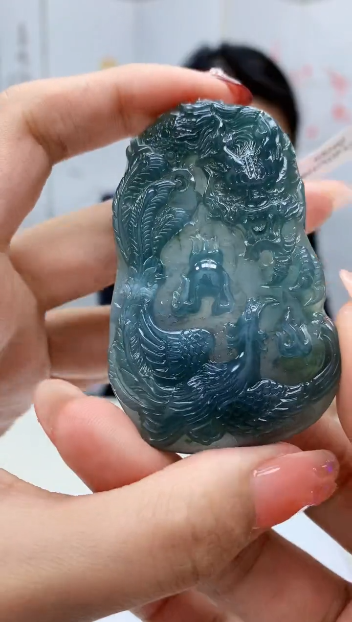 【闪购商品】定制翡翠未镶嵌3123MM-毛货挂件61