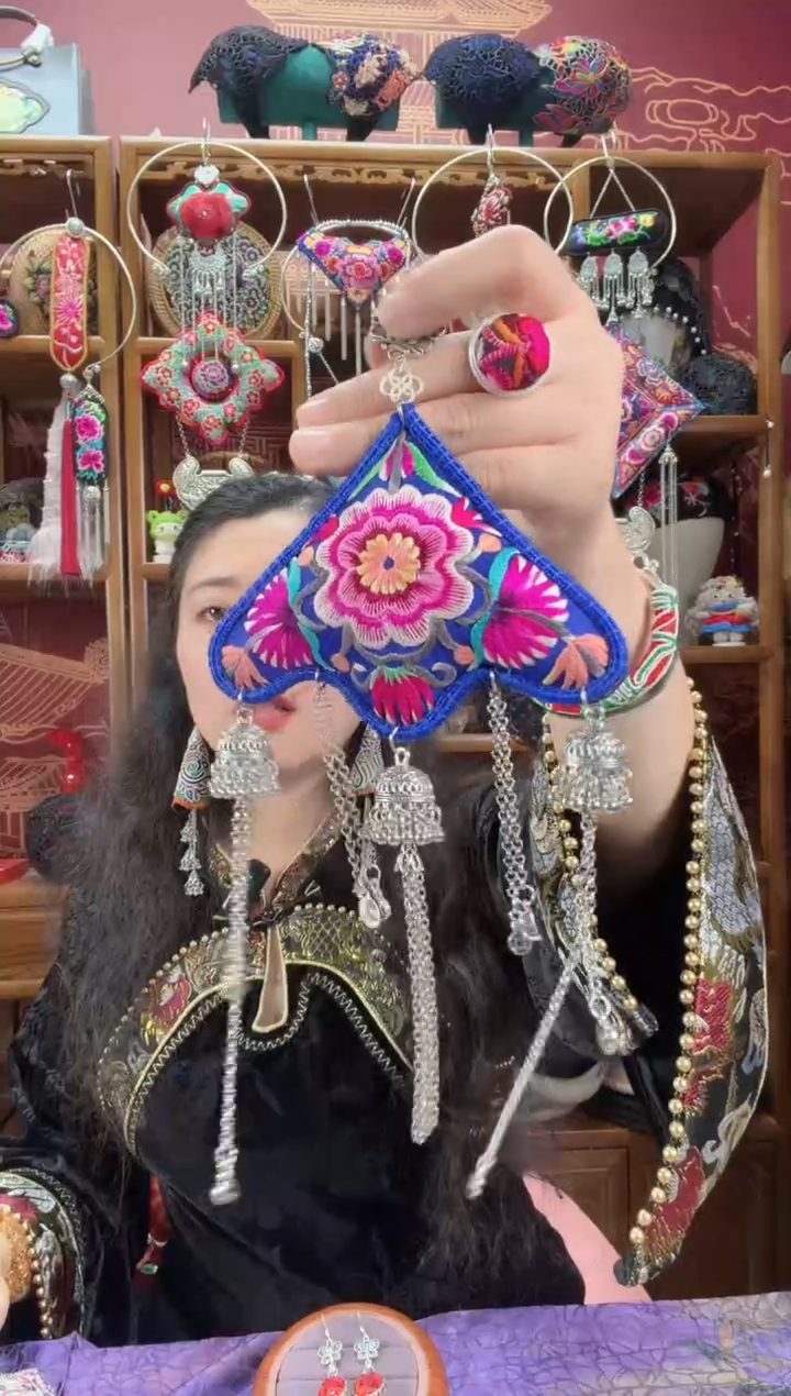 刺绣压襟17甜甜家