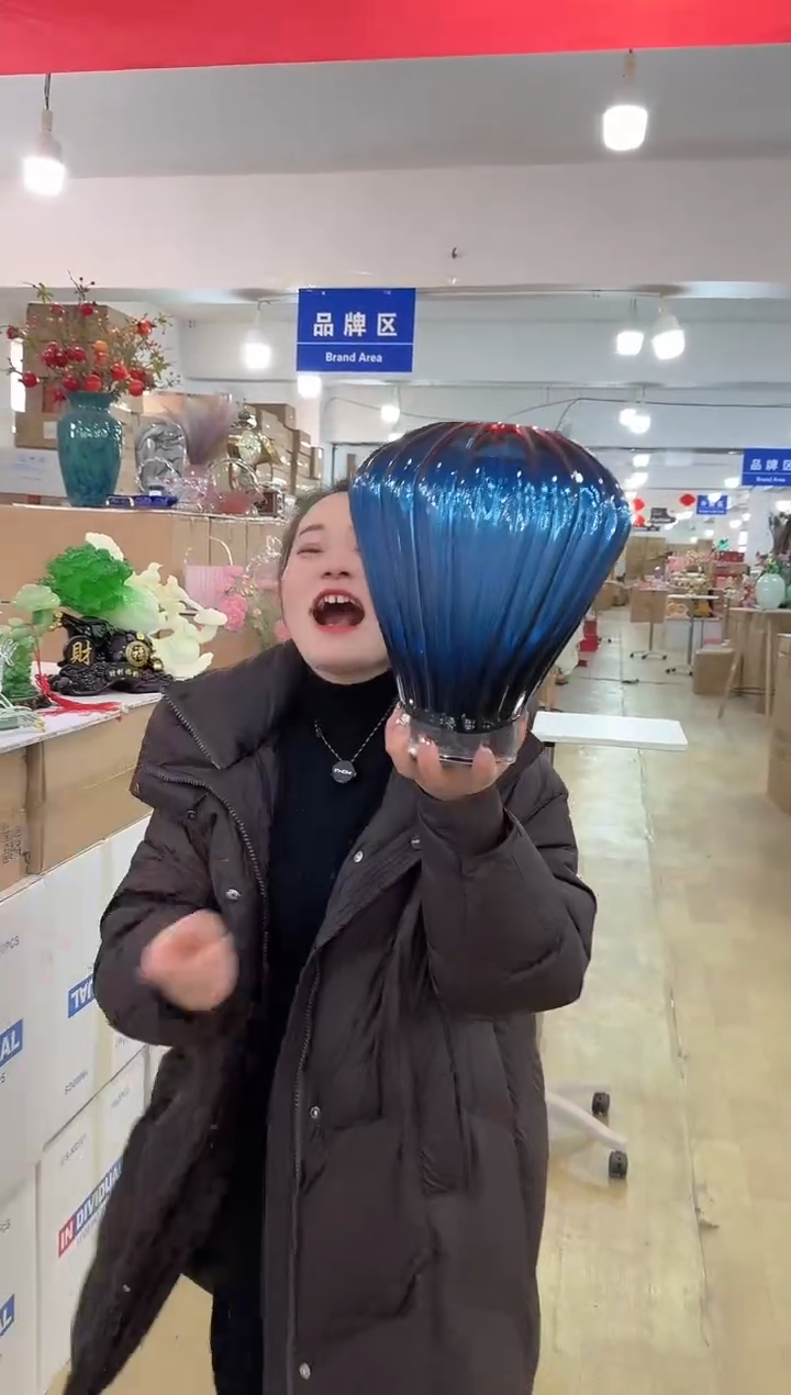 【闪购商品】琉璃迪喜花器-s-早2