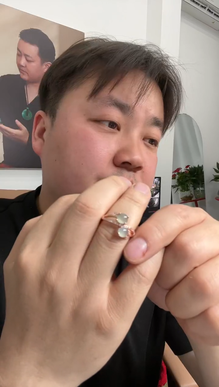 【闪购商品】翡翠戒指银S925镶嵌戒指