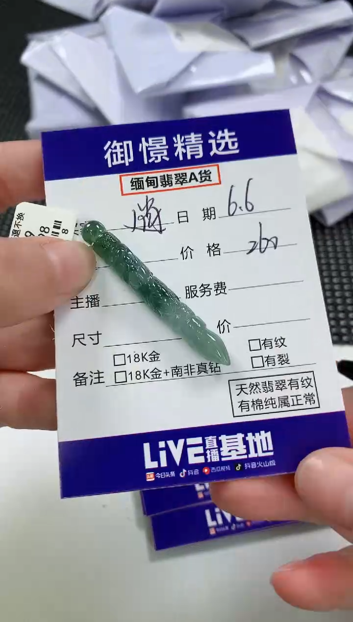 翡翠未镶嵌颈饰82      