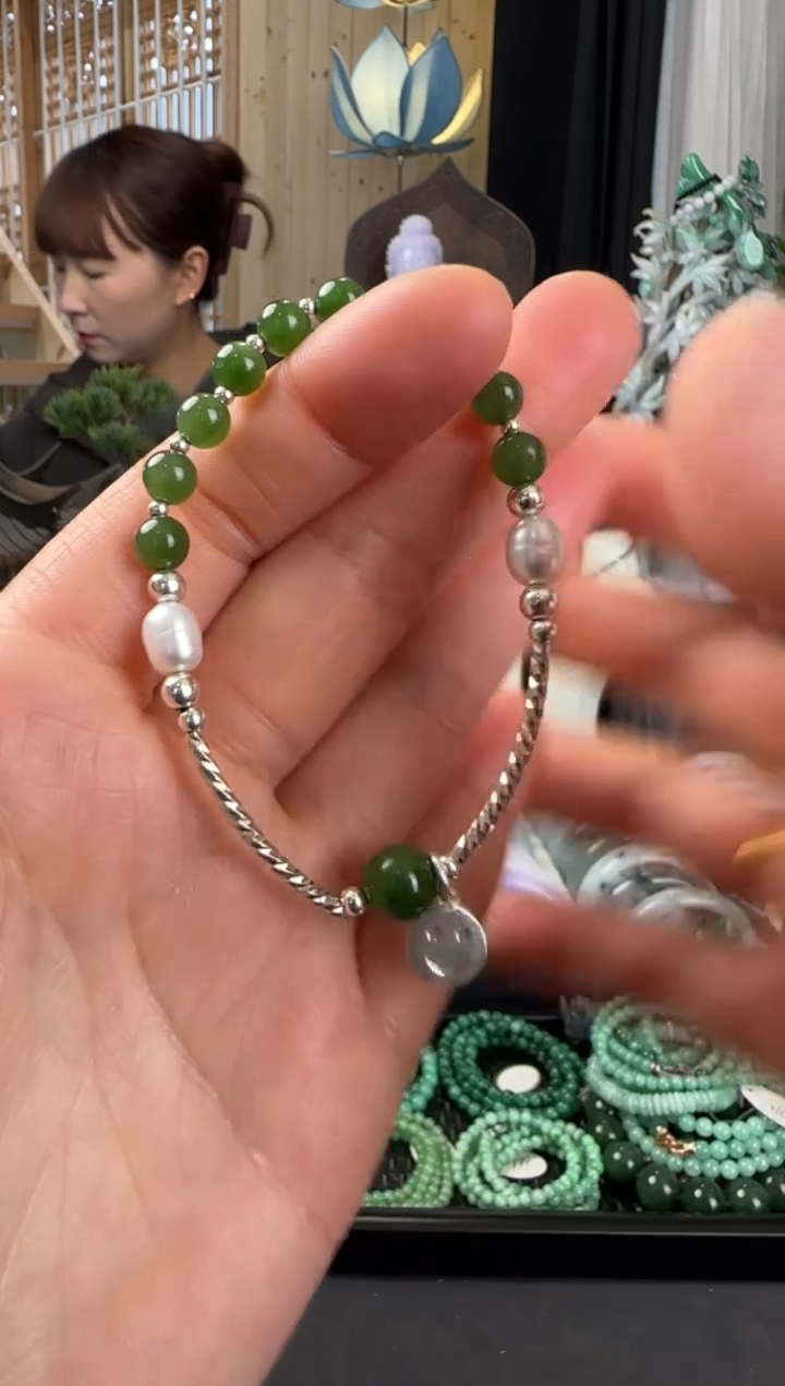 【闪购商品】玛瑙/玉髓手链合金手串