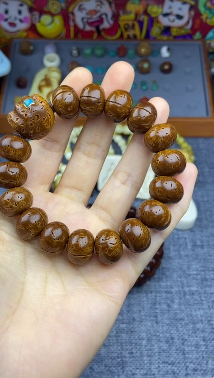 桃核手串桃核 树籽 