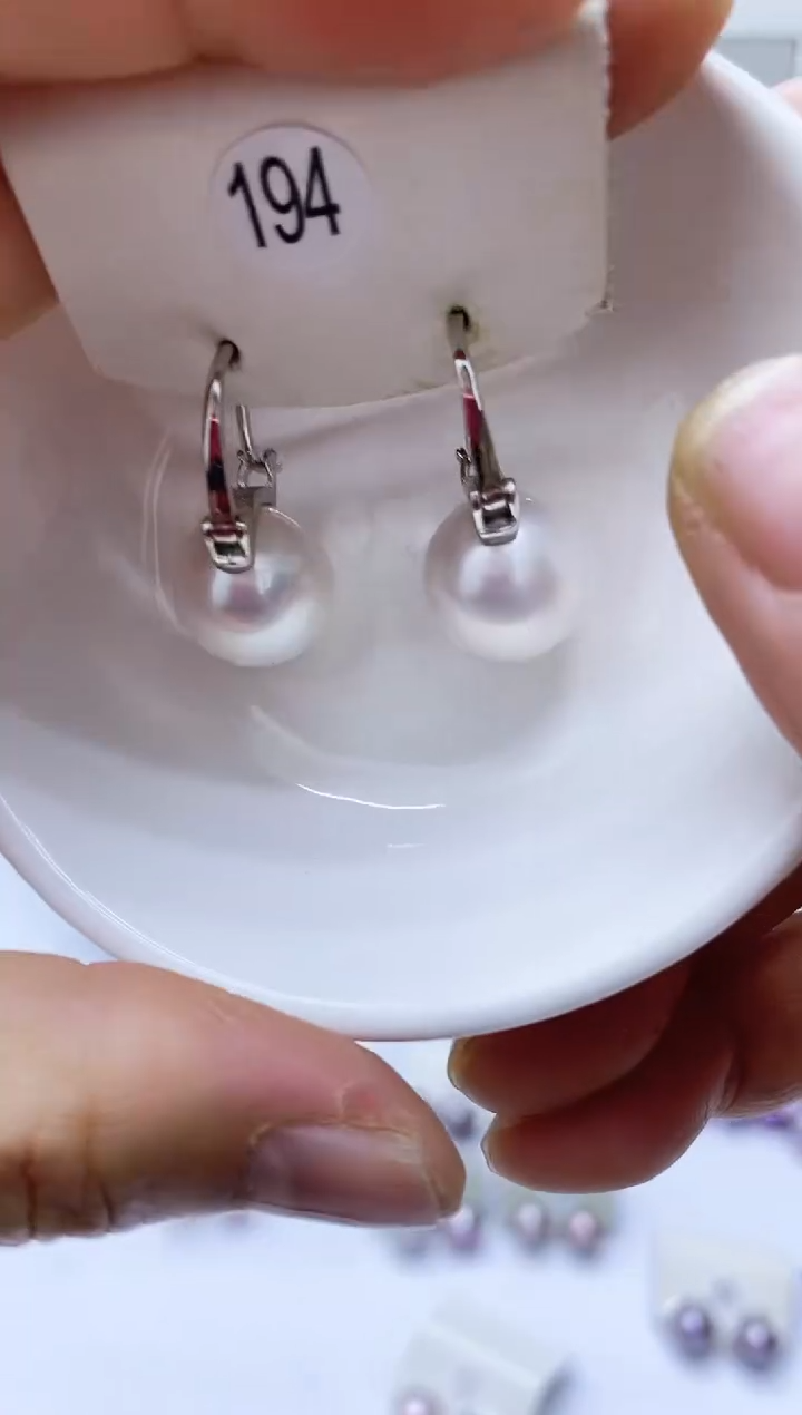 【闪购商品】淡水珍珠耳饰银S925镶嵌194