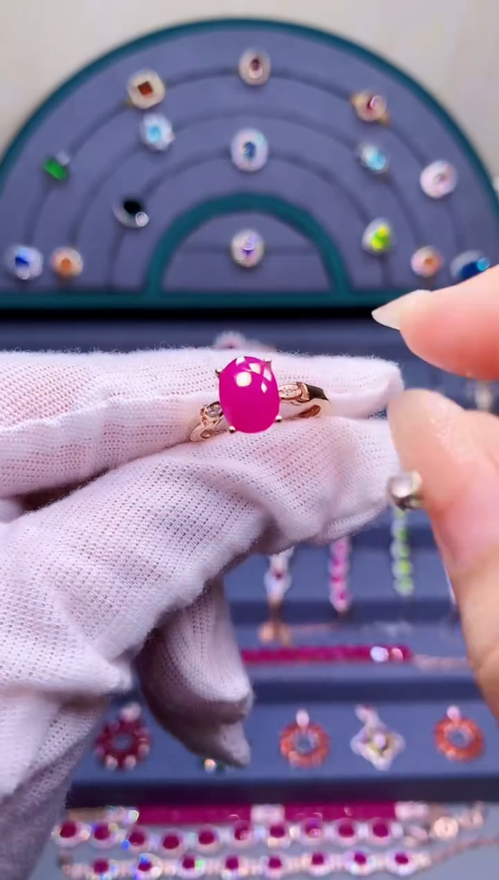 【闪购商品】红宝石戒指银S925镶嵌3