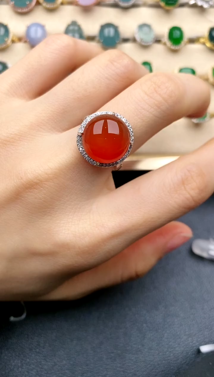 【闪购商品】玛瑙/玉髓戒指未镶嵌.....