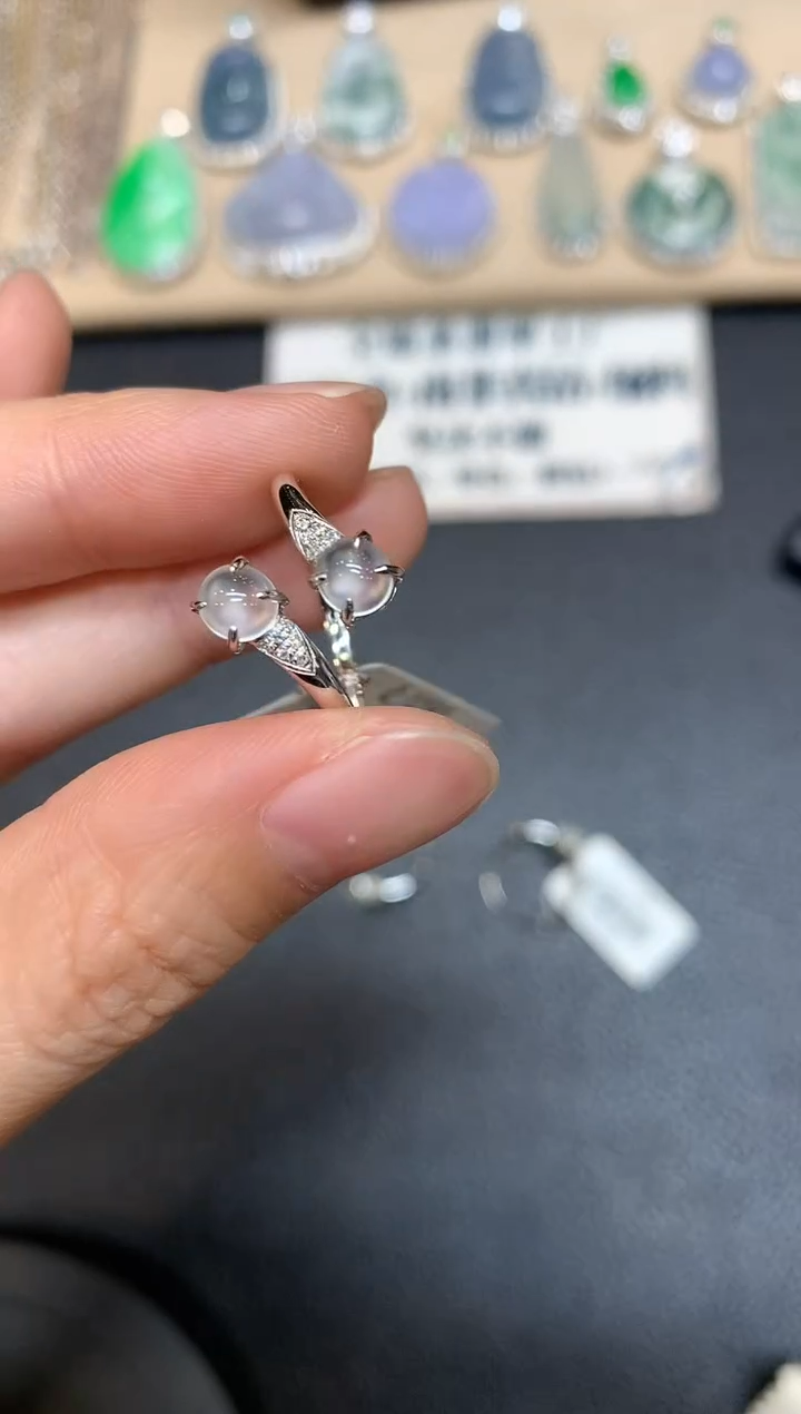 【闪购商品】翡翠戒指18K金镶嵌蛋面【无服务费多样性发其一