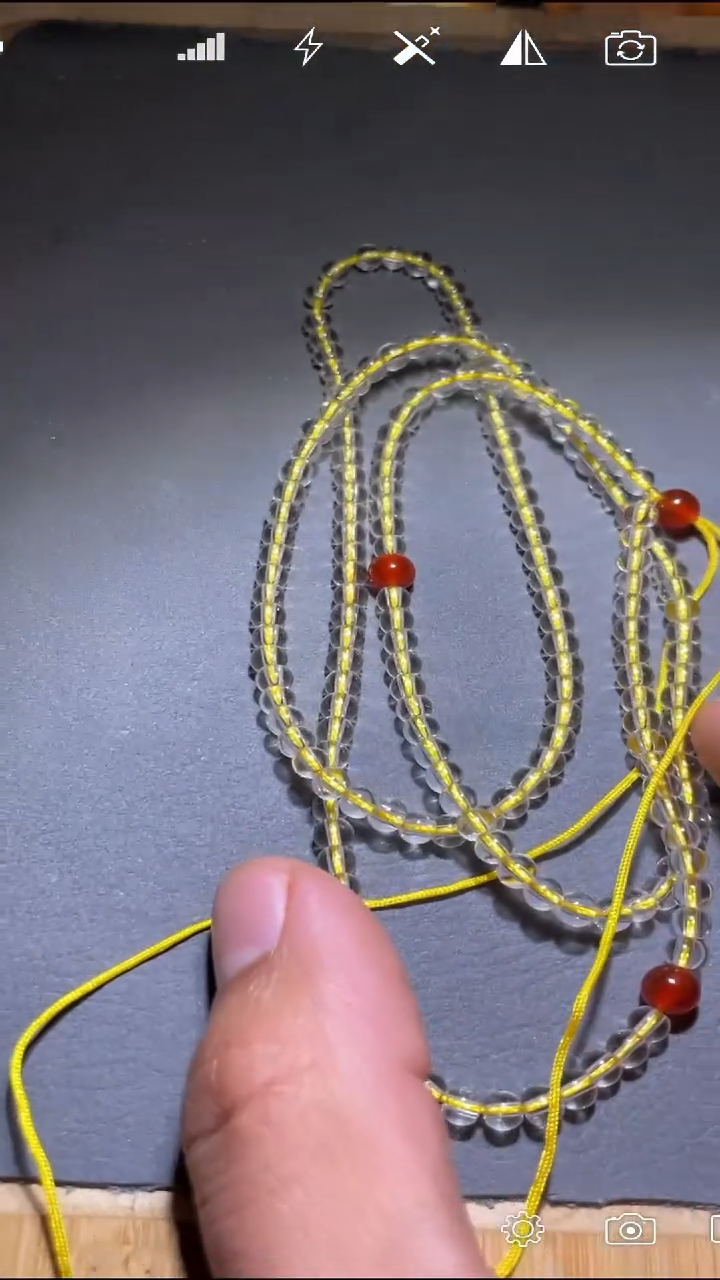 项链未镶嵌水晶DQ白水晶珠链