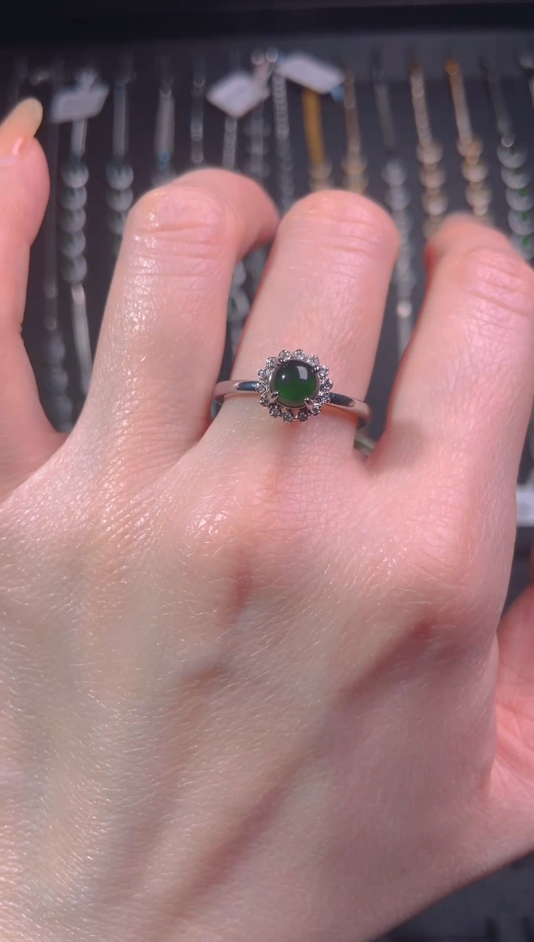 【闪购商品】翡翠戒指未镶嵌天然翡翠A货11