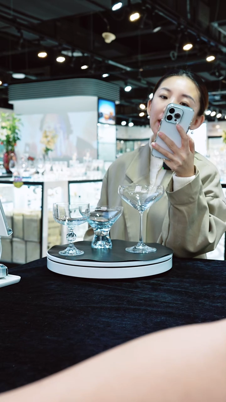 水晶平底款3款冰淇淋杯