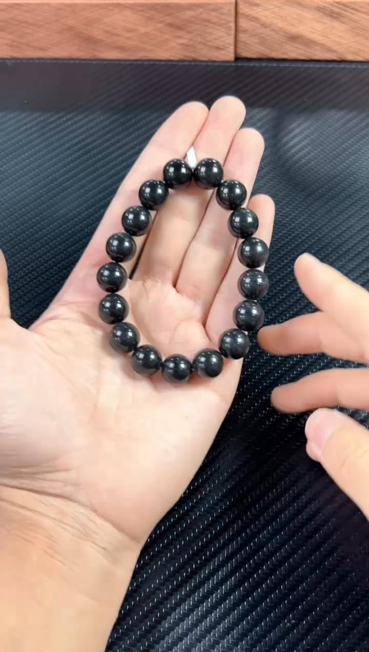 未镶嵌手串和田玉若羌微色差卡11*12 M