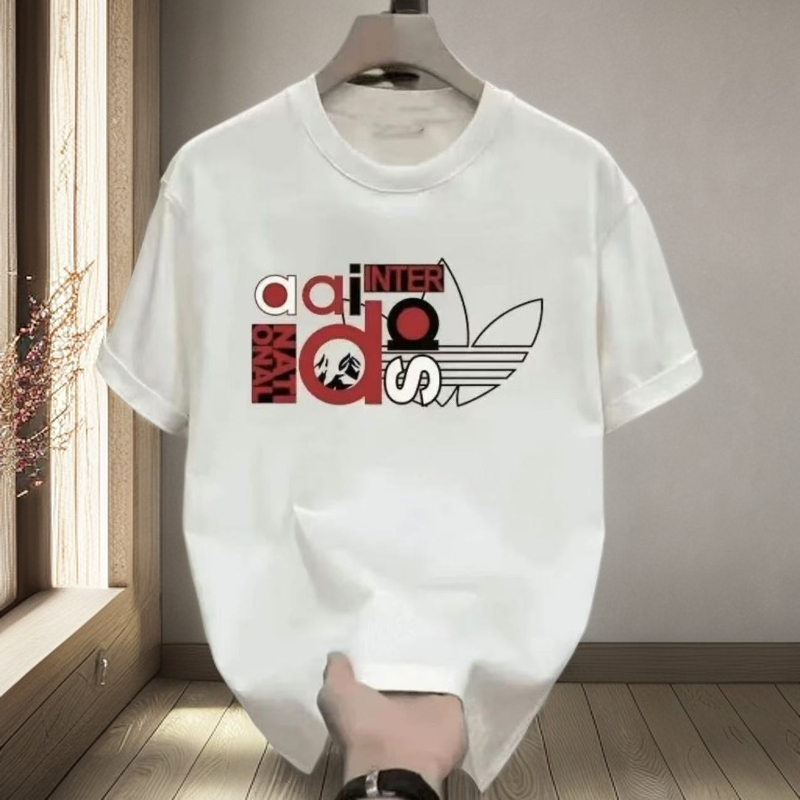 纯棉修身圆领短袖男休闲情侣ins帅气百搭外穿上衣打底衫情侣