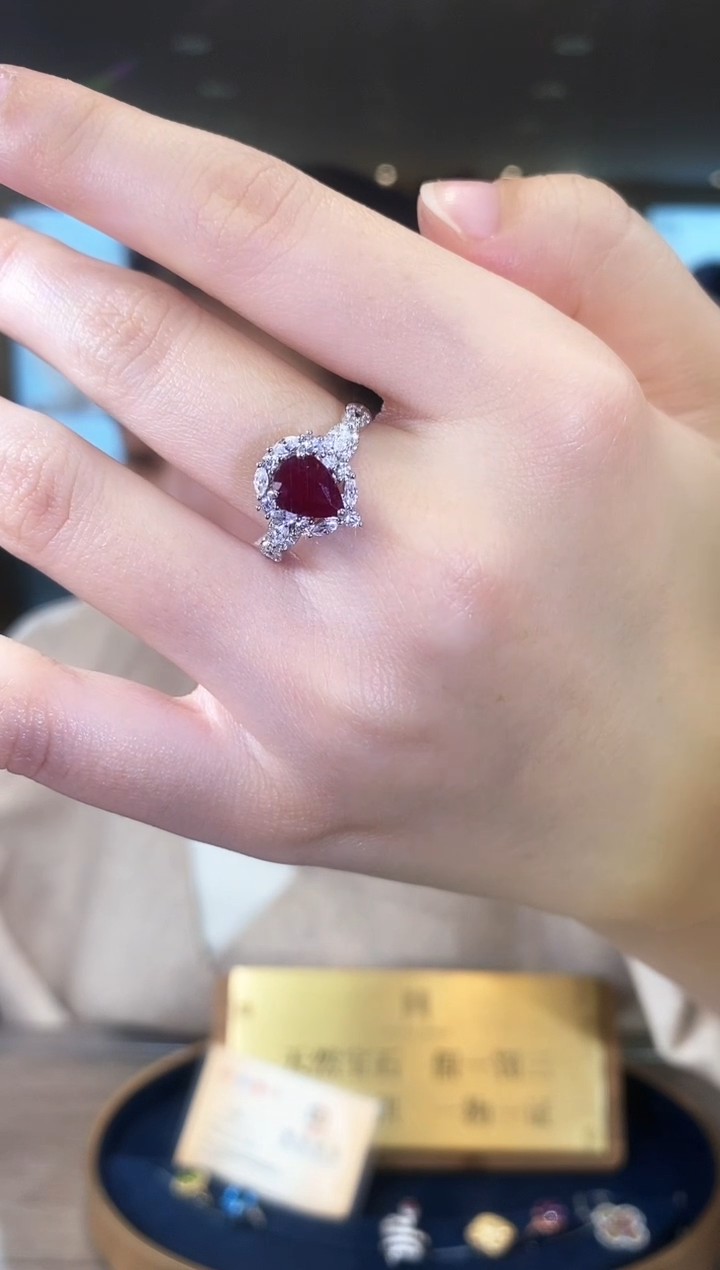 【闪购商品】红宝石戒指银S925镶嵌09