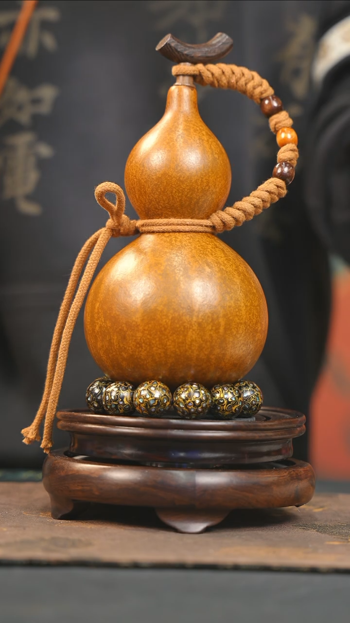 【闪购商品】YK133大漆酒葫芦不包手串及旋转底座