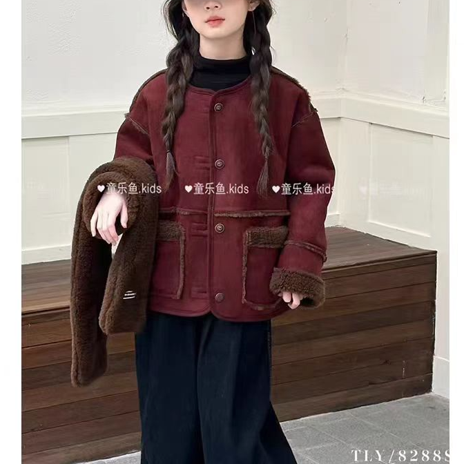 女童百搭时尚秋冬外套8288