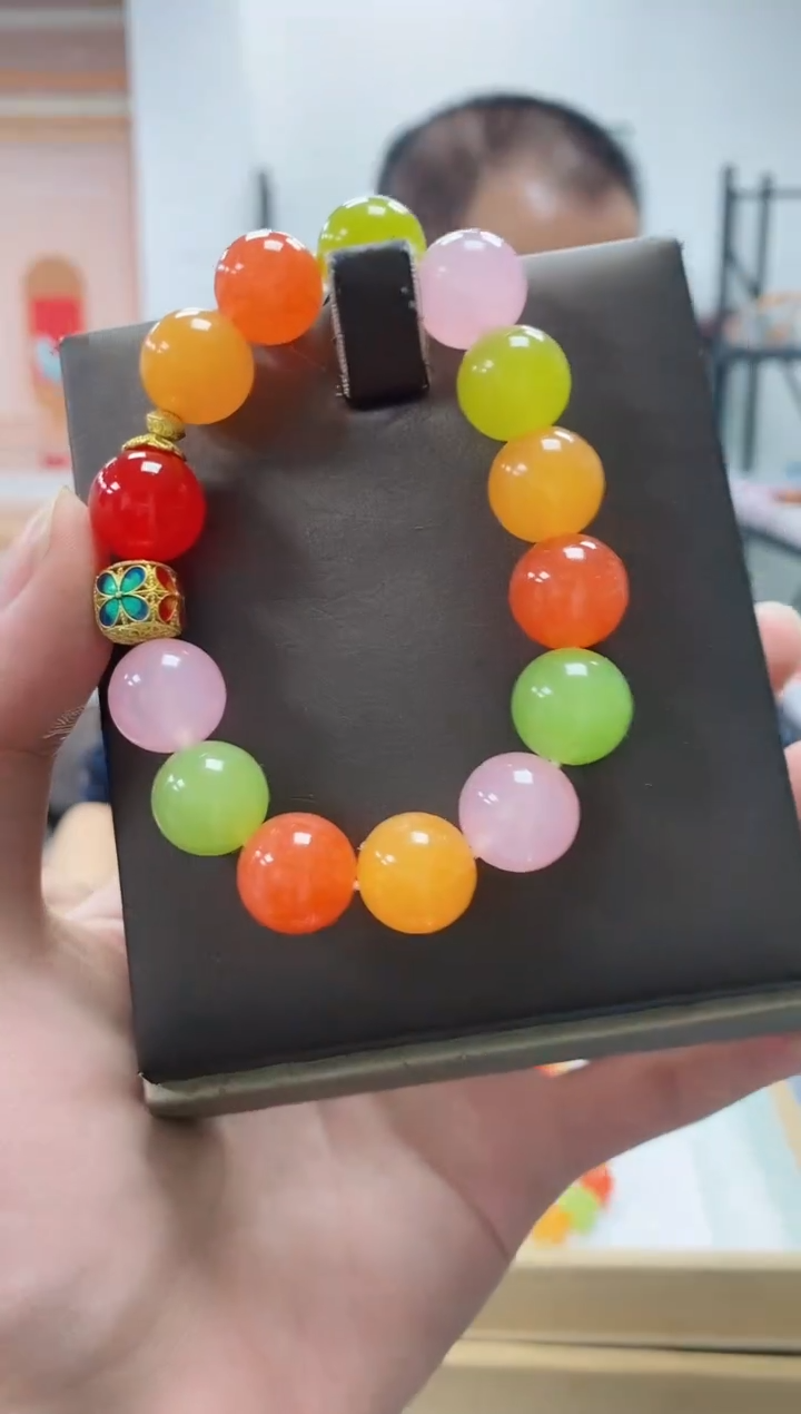 未镶嵌手串玛瑙/玉髓syy多宝红玛瑙手串14mm