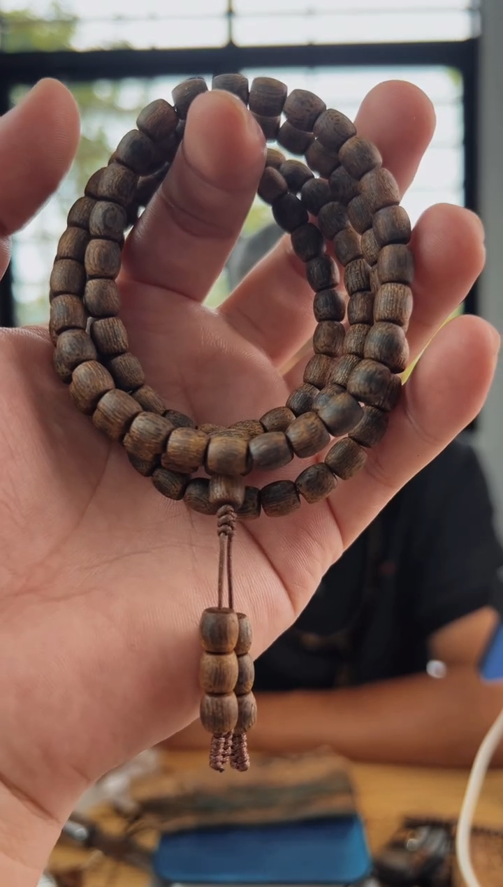 手串沉香沉水红金猊06鼓珠多圈23克多样性发一