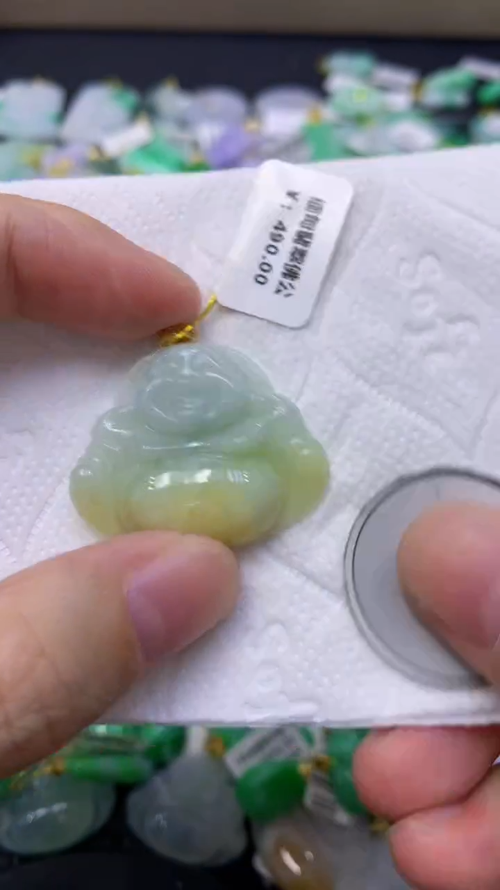 颈饰未镶嵌翡翠天然缅甸翡翠A货