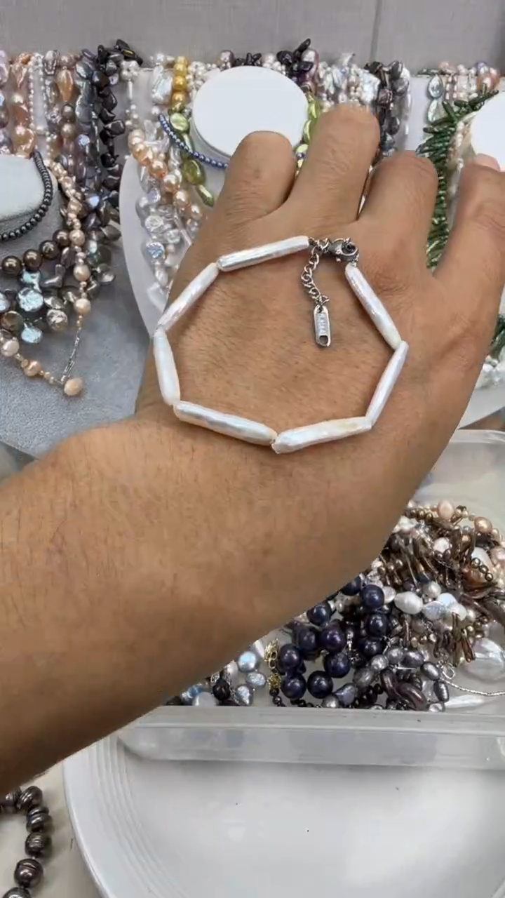 颈饰银S925镶嵌淡水珍珠1