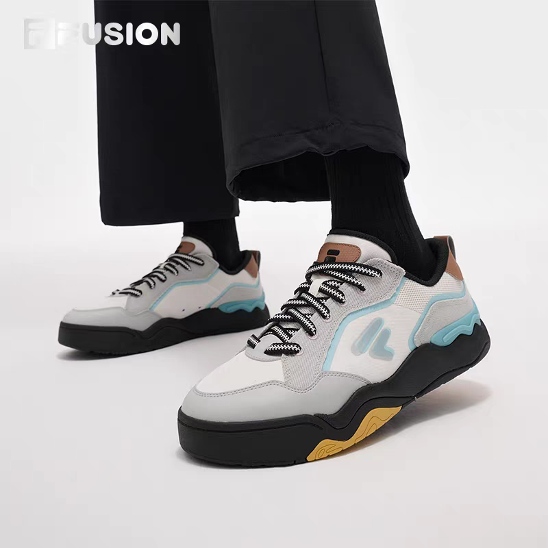 FILA斐乐KICK帆布鞋休闲百搭板鞋夏季透气T12WM522918F