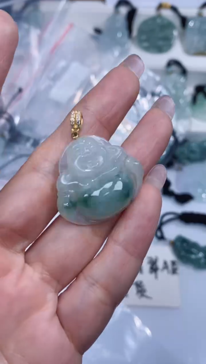 颈饰银S925镶嵌翡翠吊坠