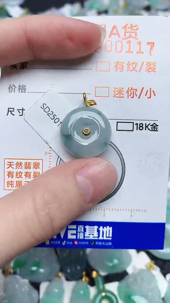 【闪购商品】翡翠颈饰18K金镶嵌4534534534