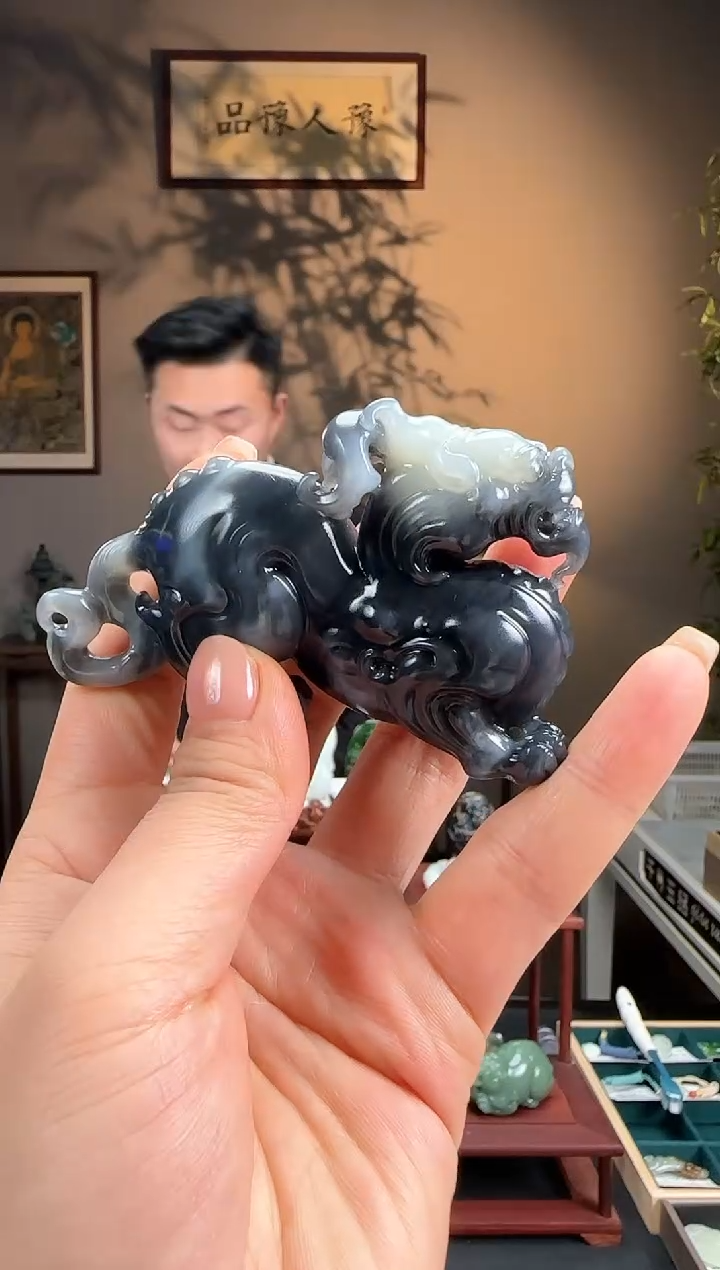 【闪购商品】和田玉摆件未镶嵌三色貔貅