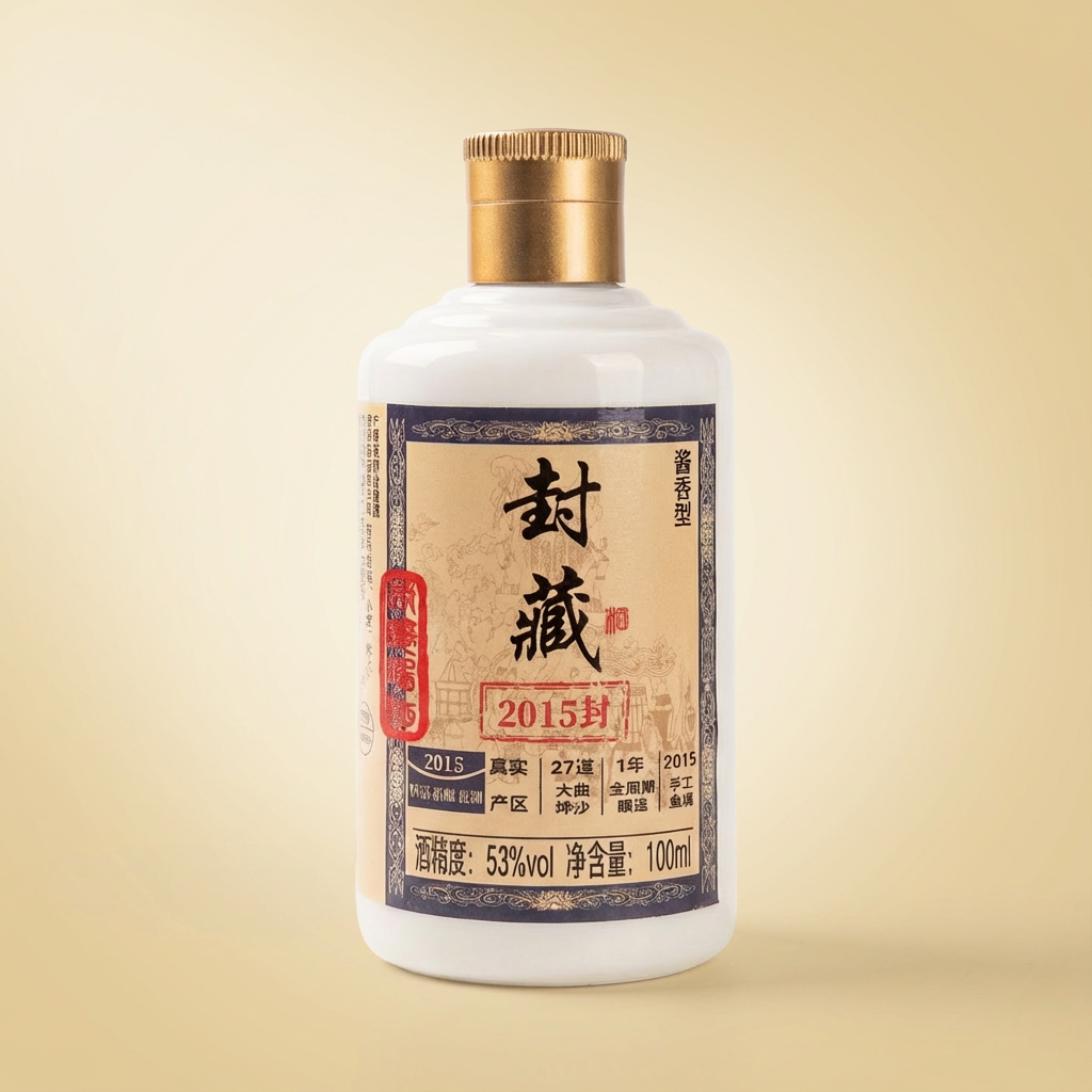 及由封藏酒小瓶装酱香型白酒100ml53%Vol100ml