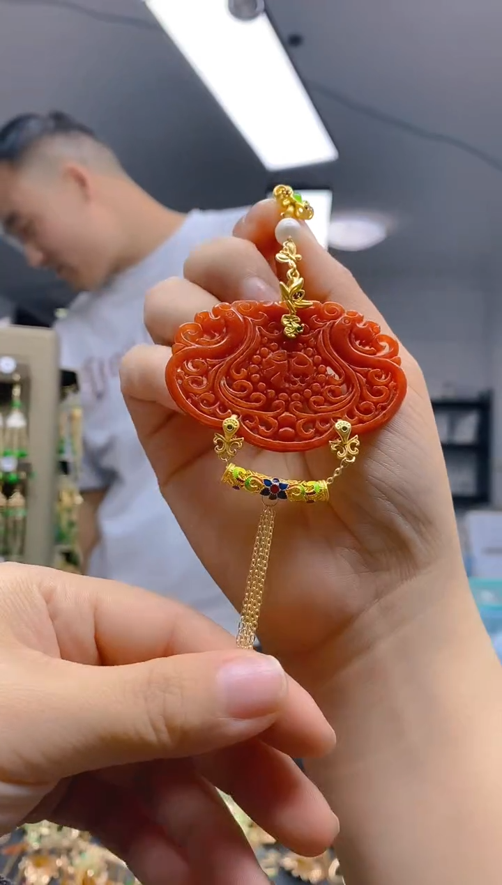 【闪购商品】翡翠耳饰合金0306翡翠压襟