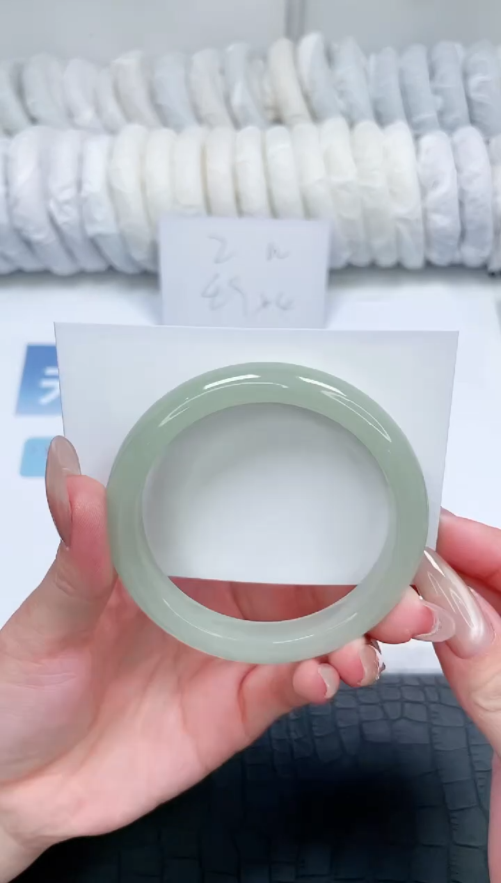 【闪购商品】石英质玉未镶嵌手镯N283-58.7