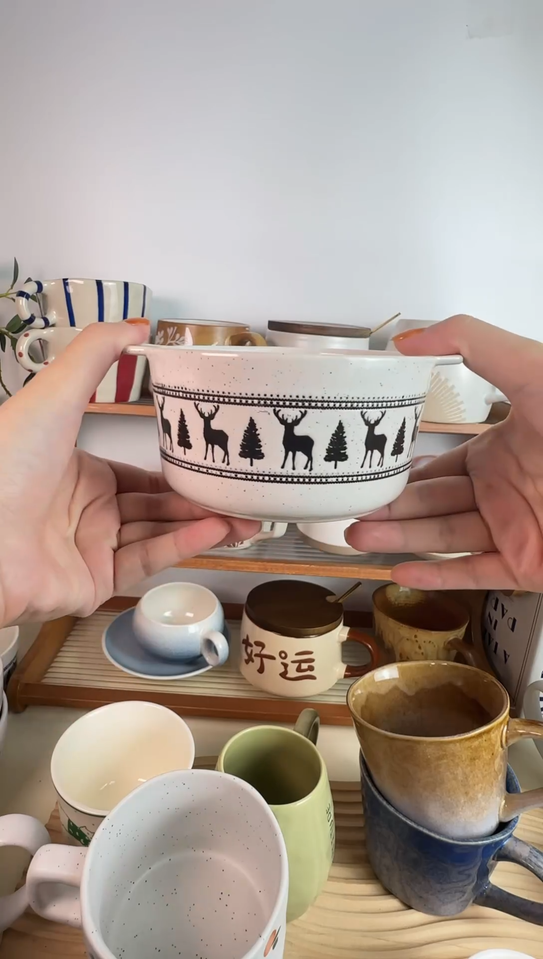 陶瓷无盖款双耳碗