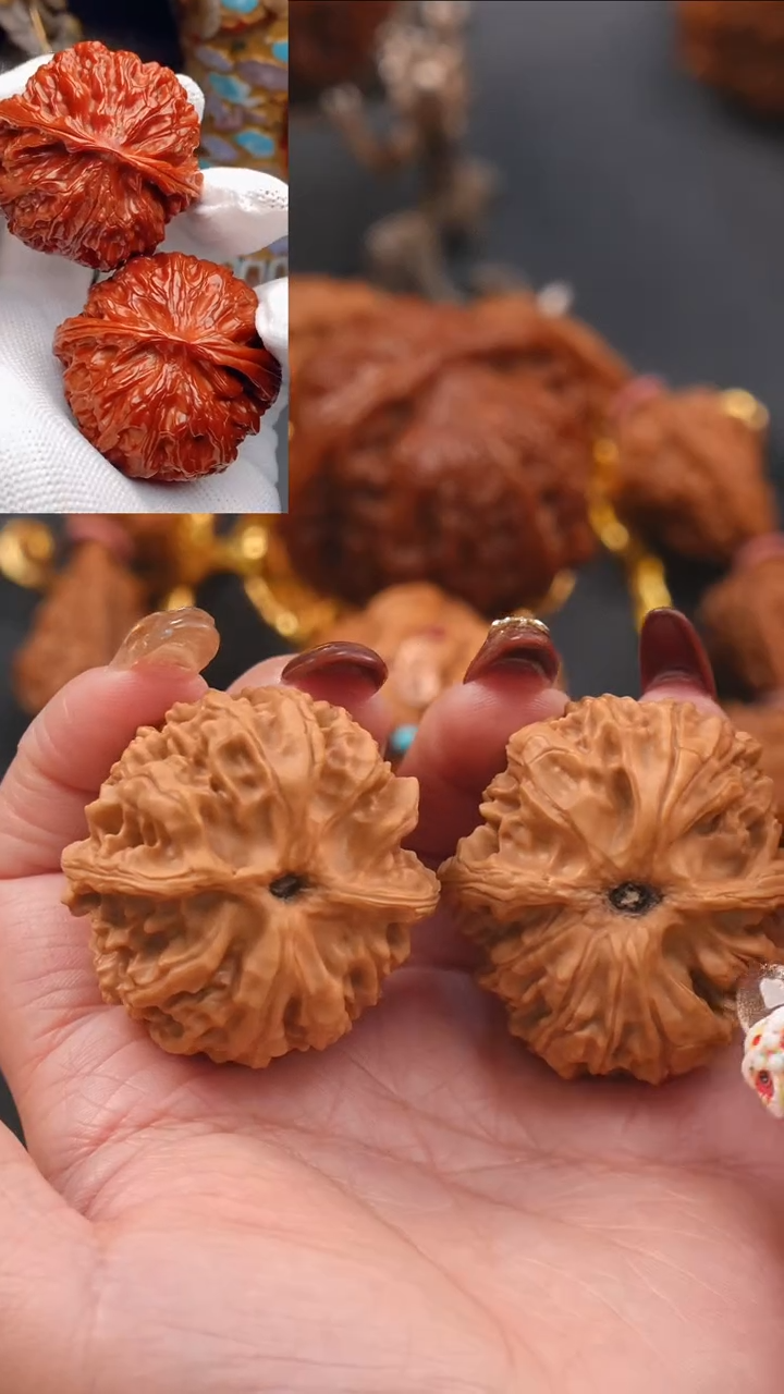 【闪购商品】文玩核桃把件42苹果园狮子头