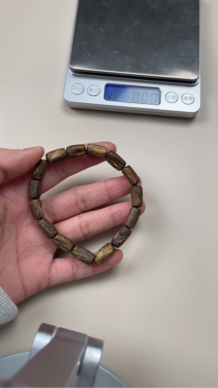 【闪购商品】沉香手串国香种植奇楠沉香手串单圈随形珠5.9g