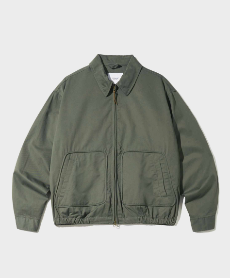 军绿色纯棉夹克