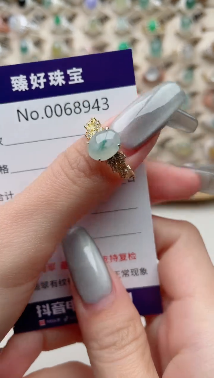 【闪购商品】翡翠戒指银S925镶嵌.........